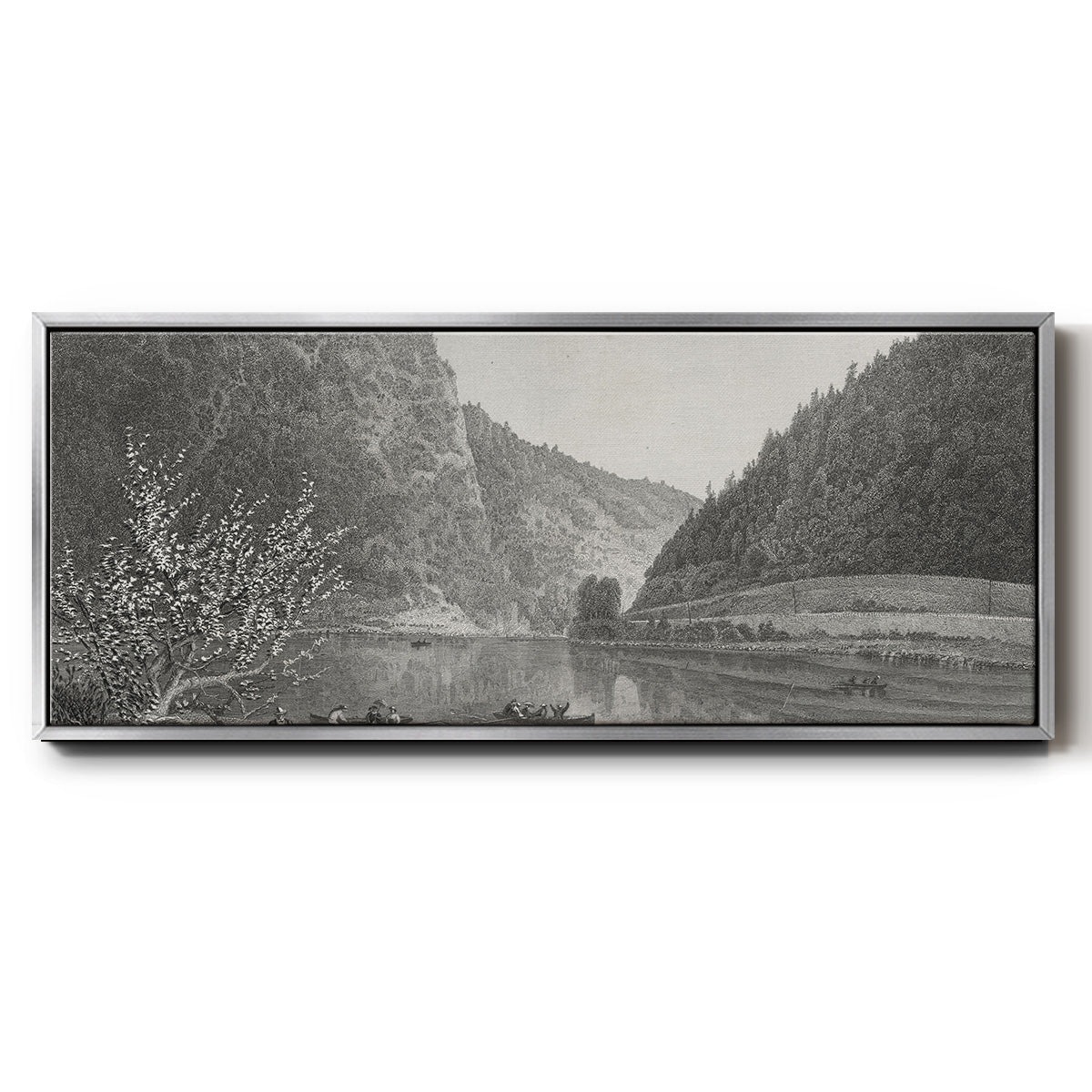 Delaware Water Gap - Floater Framed Canvas Print