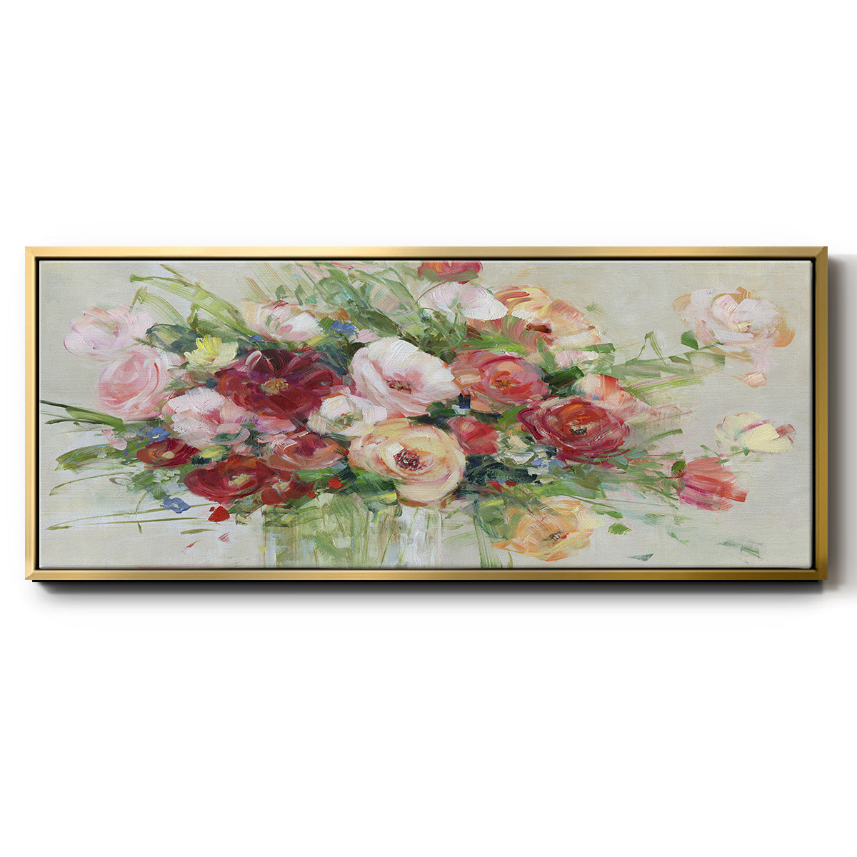 Just Peachy - Floater Framed Canvas Print