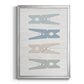 Laundry Pins - Modern Framed Canvas Print