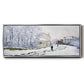 Snow in Argenteuil, 1875 - Floater Framed Canvas Print
