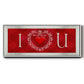 DIY Love Collection H - Floater Framed Canvas Print