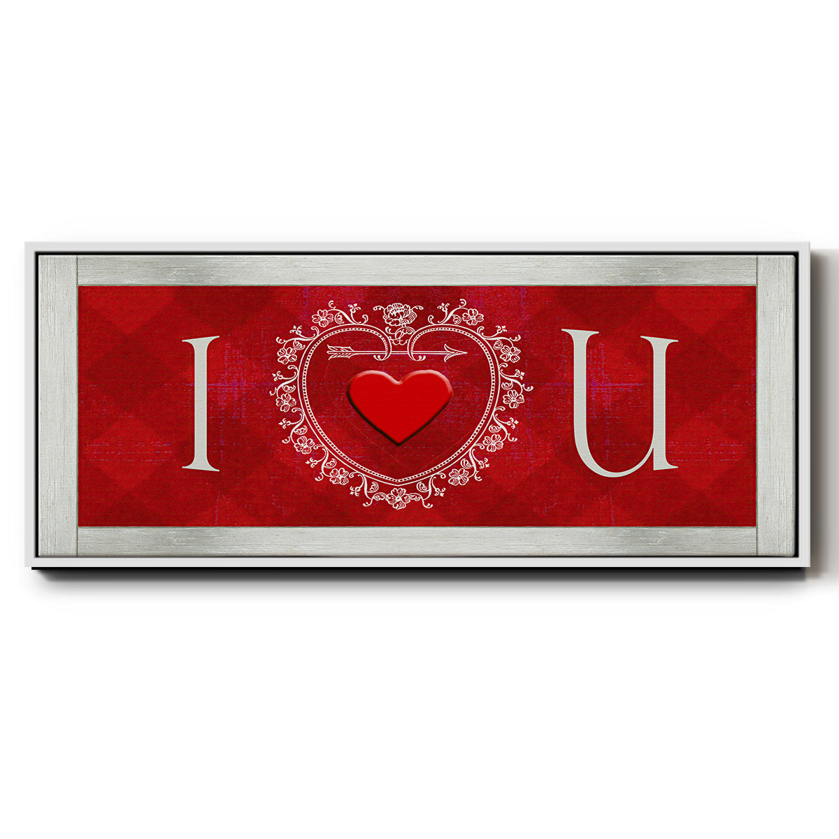 DIY Love Collection H - Floater Framed Canvas Print