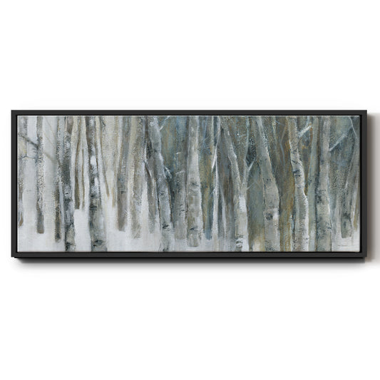 Banff Birch Grove - Floater Framed Canvas Print