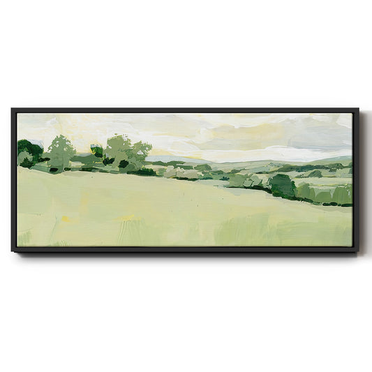Pearly Pasture I - Floater Framed Canvas Print