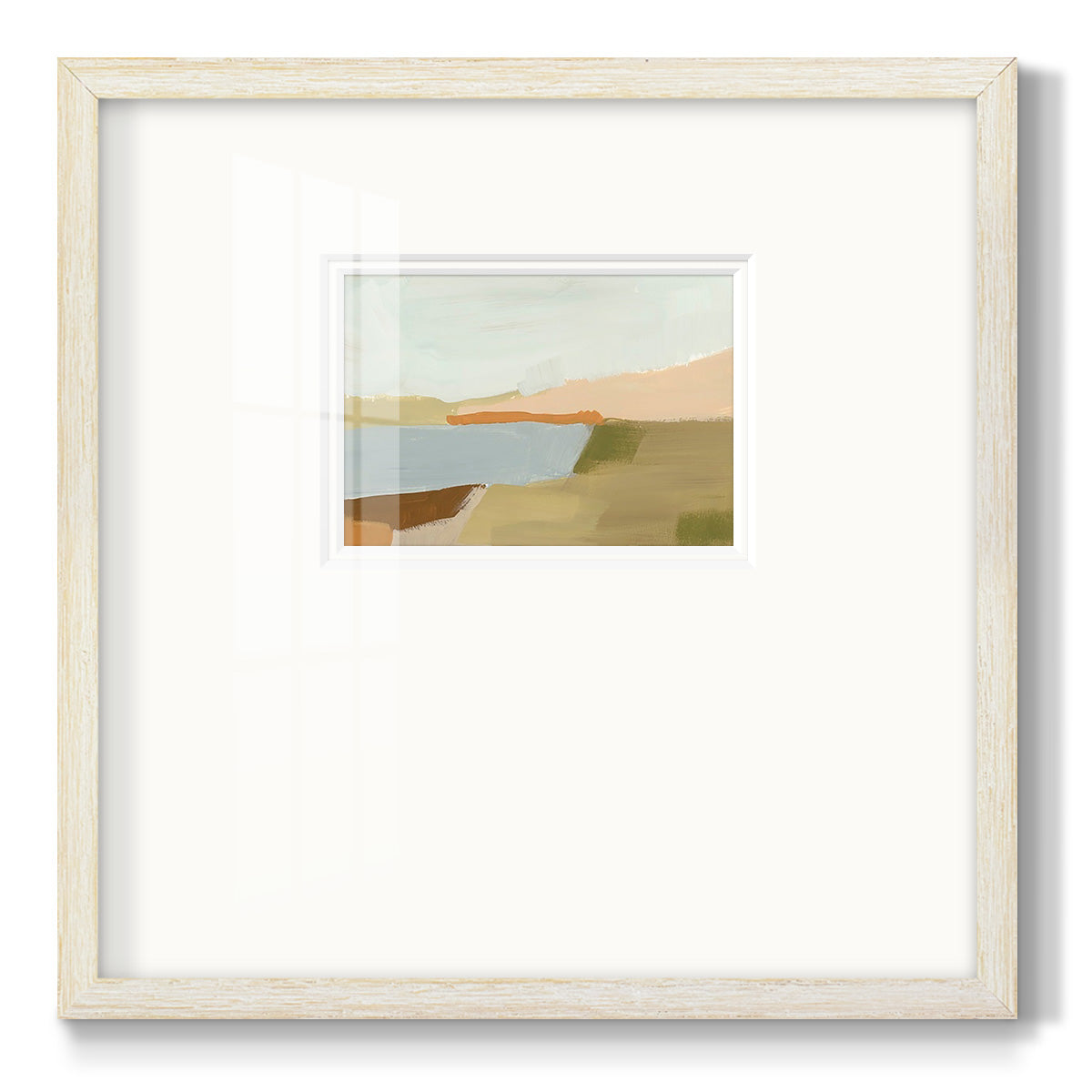 Stacked Landscape I Premium Framed Print Double Matboard