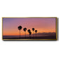 Sunset of Santa Monica - Floater Framed Canvas Print