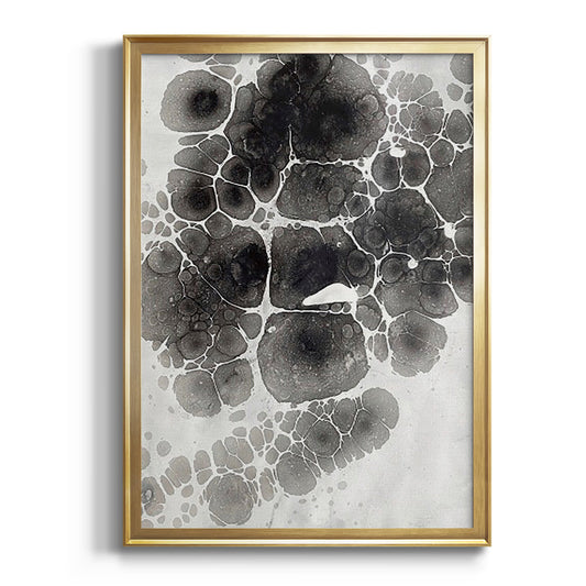 Marbling XII - Modern Framed Canvas Print