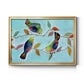 Bitty Birds I - Modern Framed Canvas Print