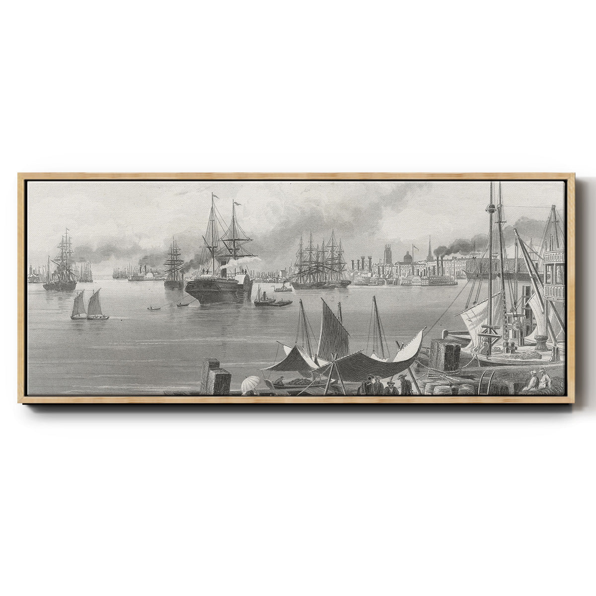 New Orleans - Floater Framed Canvas Print
