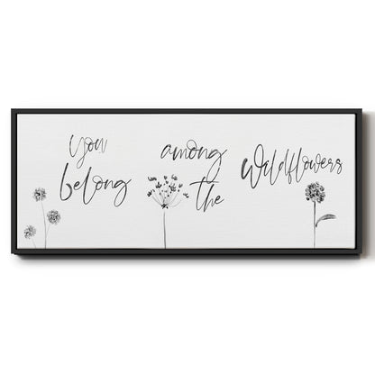 Among the Wildflowers - Floater Framed Canvas Print