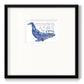 Whale Love II - Double Matboard Framed Print