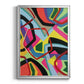 Bold Shape Shift II - Modern Framed Canvas Print