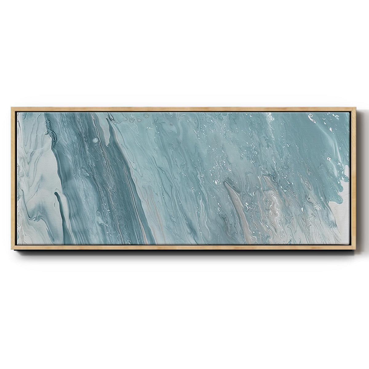 Cirrus I - Floater Framed Canvas Print