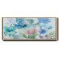 Mingled Blues - Floater Framed Canvas Print