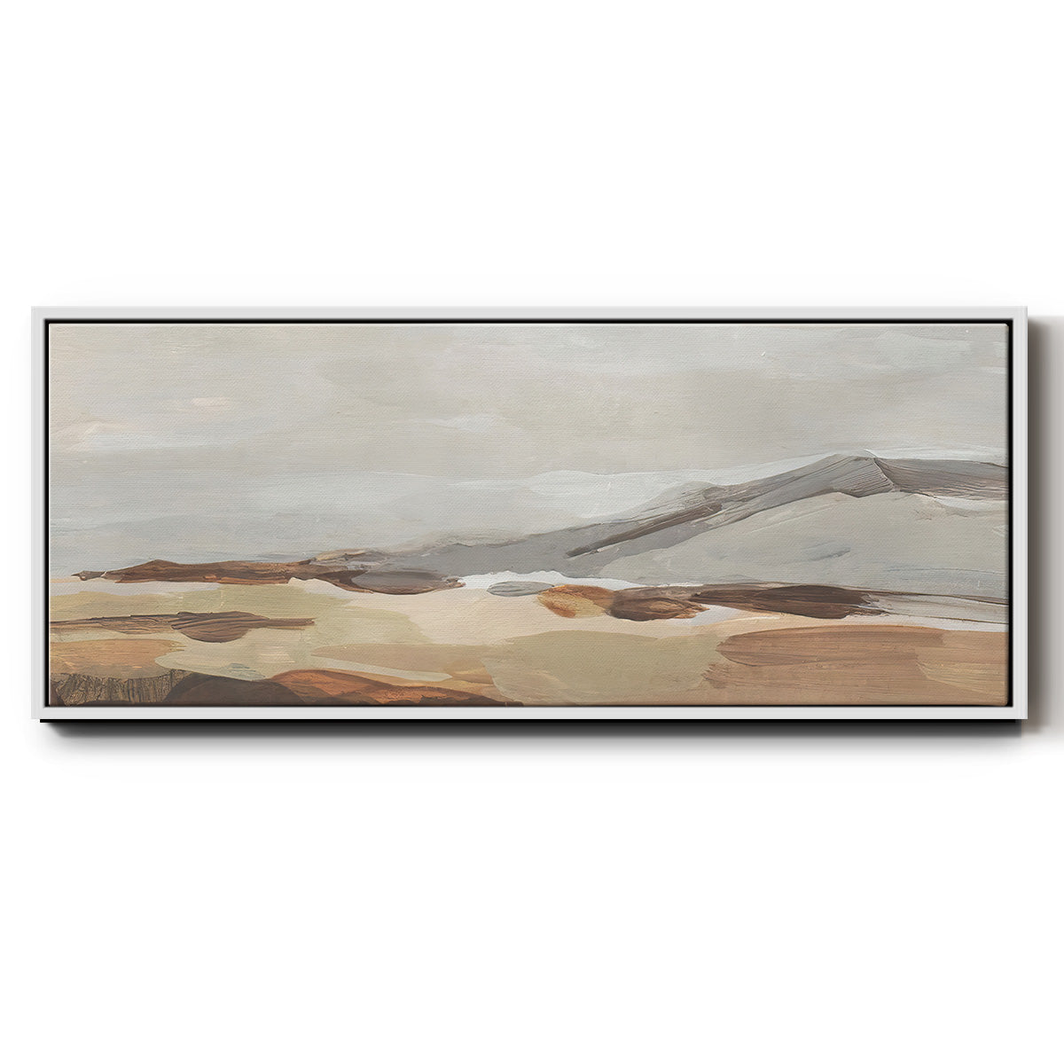 Dusky Mountain I - Floater Framed Canvas Print