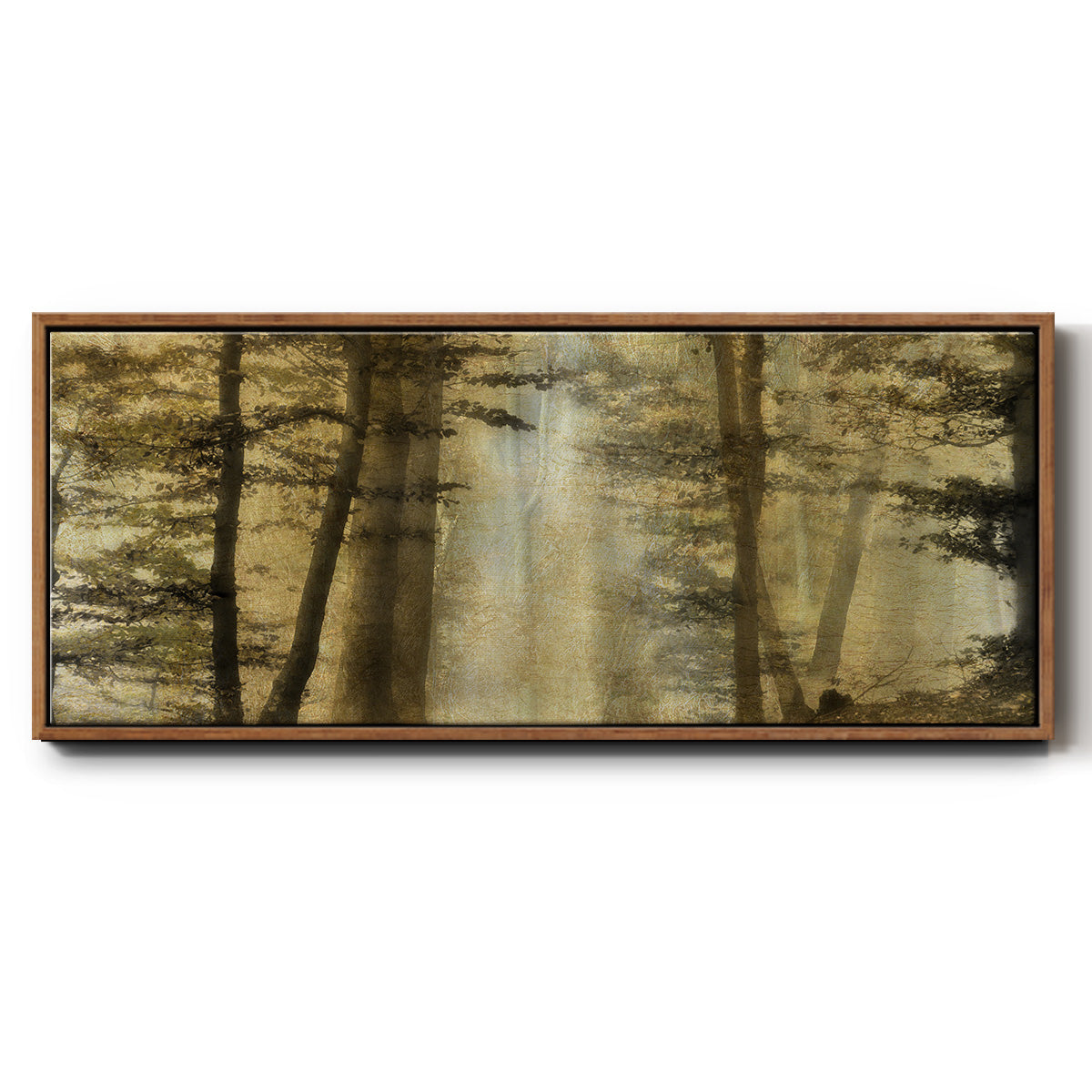 Golden Magic - Floater Framed Canvas Print