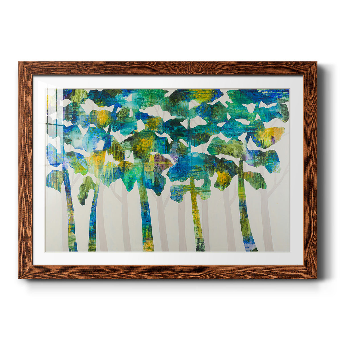 Tall Trees VII - Barnwood Framed Art Print