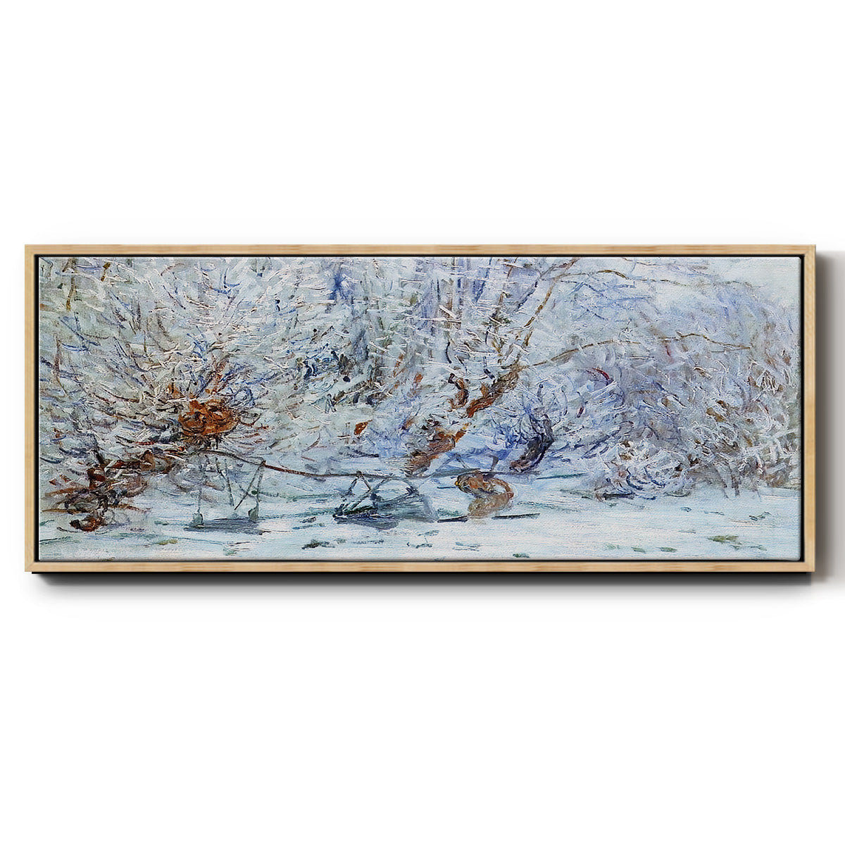 The Frost, 1885 - Floater Framed Canvas Print