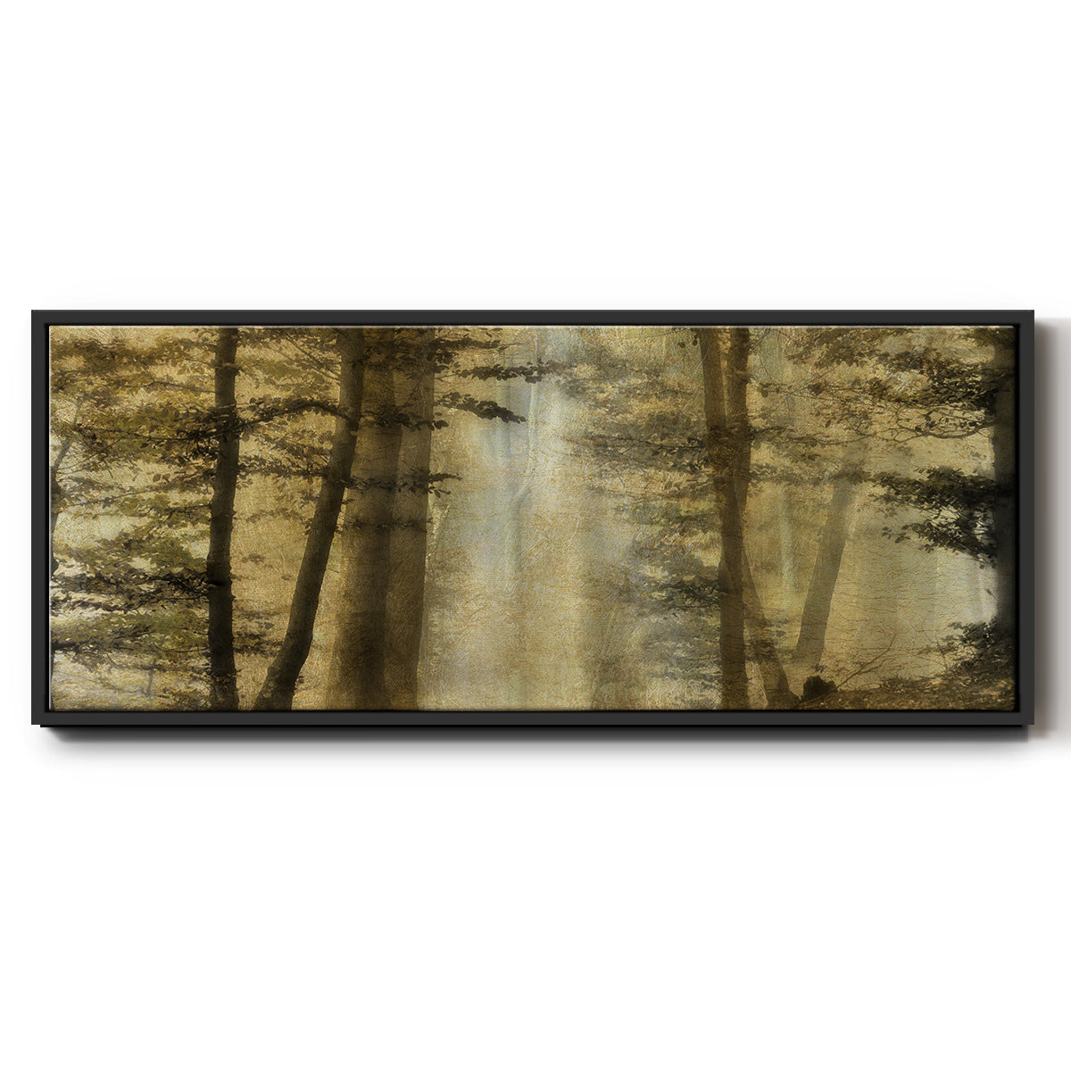 Golden Magic - Floater Framed Canvas Print