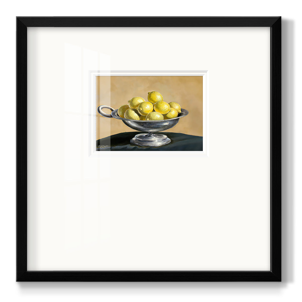 Lemon Bowl  - Double Matboard Framed Print