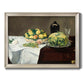 Still Life with Melon and Peaches - Ornate Framed Canvas Print