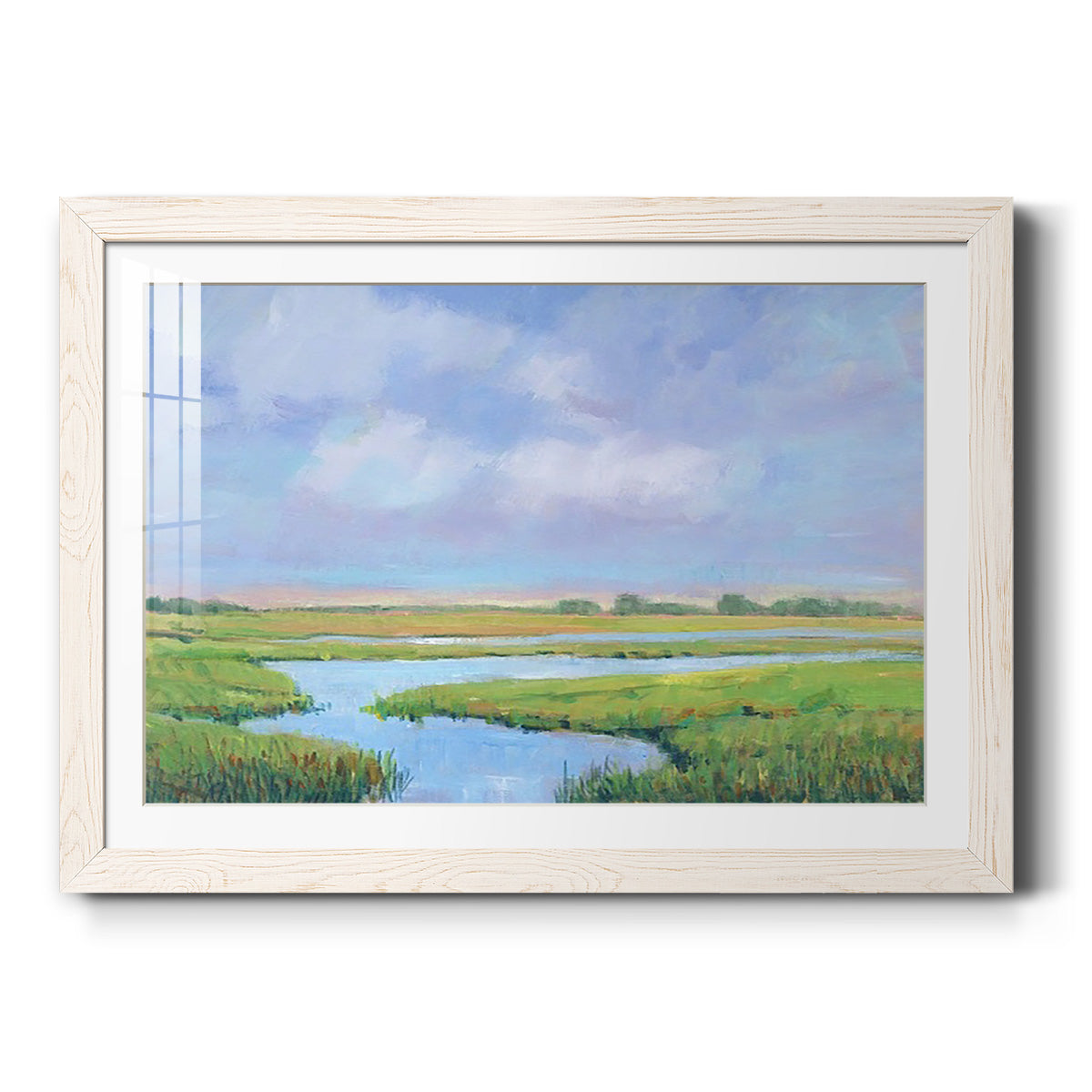 Summer Marsh II - Barnwood Framed Art Print