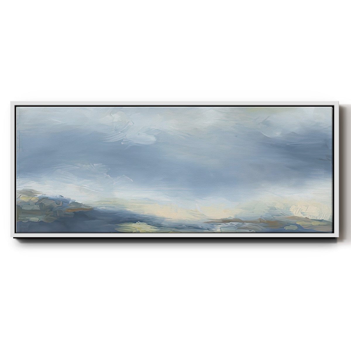 Buttermilk Sky - Floater Framed Canvas Print