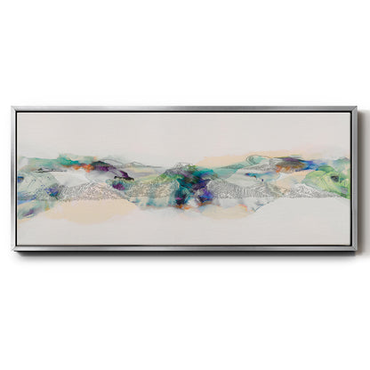 Abstract Mountain Range - Floater Framed Canvas Print