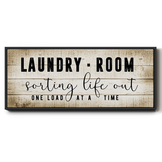 Laundry Room - Floater Framed Canvas Print