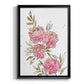 Watercolor Blooms I - Modern Framed Canvas Print