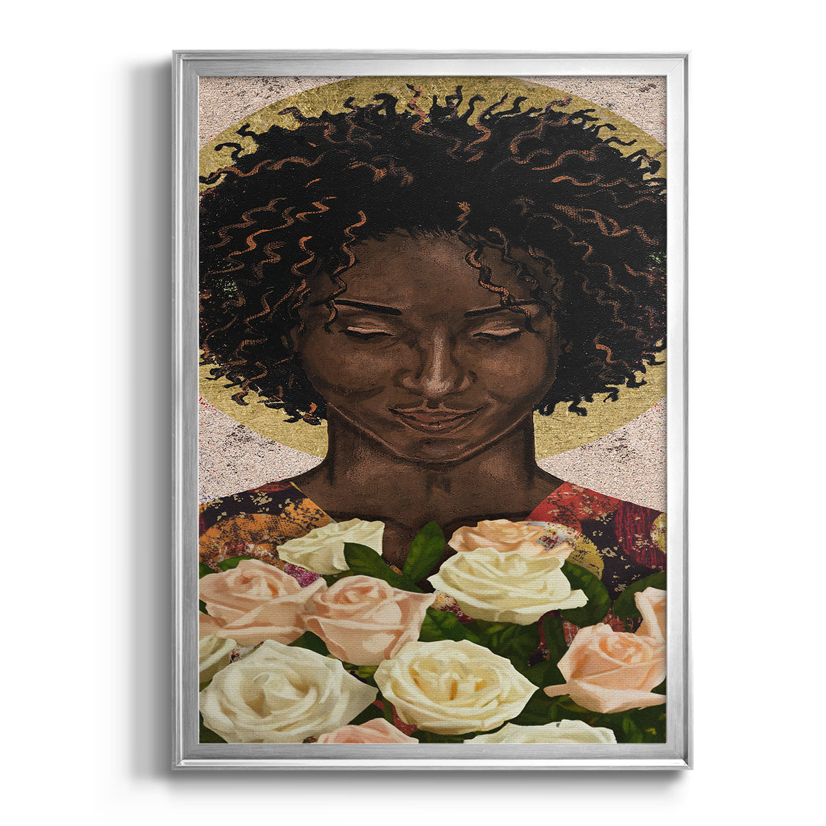 Meditation I - Modern Framed Canvas Print