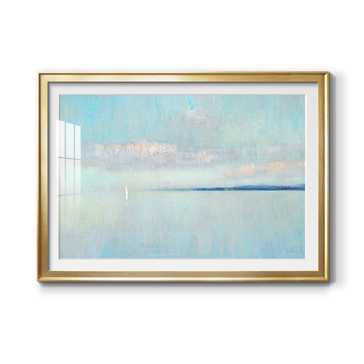 Sunrise Haze Premium Framed Print - Ready to Hang