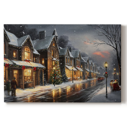 Night of Amber Icicles - Canvas Art Print