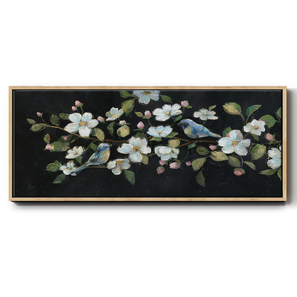 Evening Duet - Floater Framed Canvas Print
