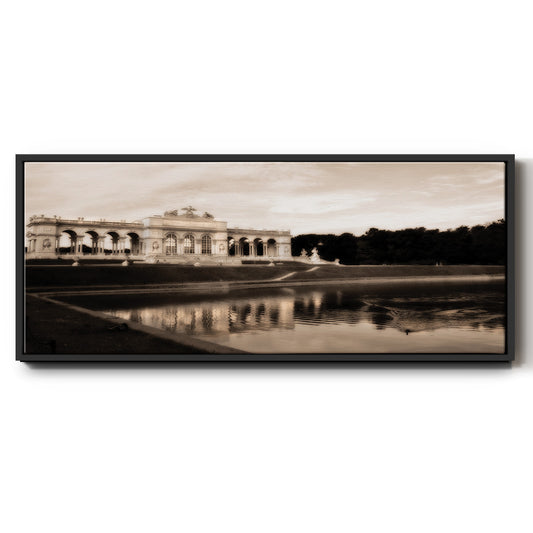 Gloriette Schonbrunn - Floater Framed Canvas Print