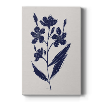 Indigo Botanical Study I - Canvas Art Print