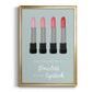 Flawless Lipstick - Modern Framed Canvas Print