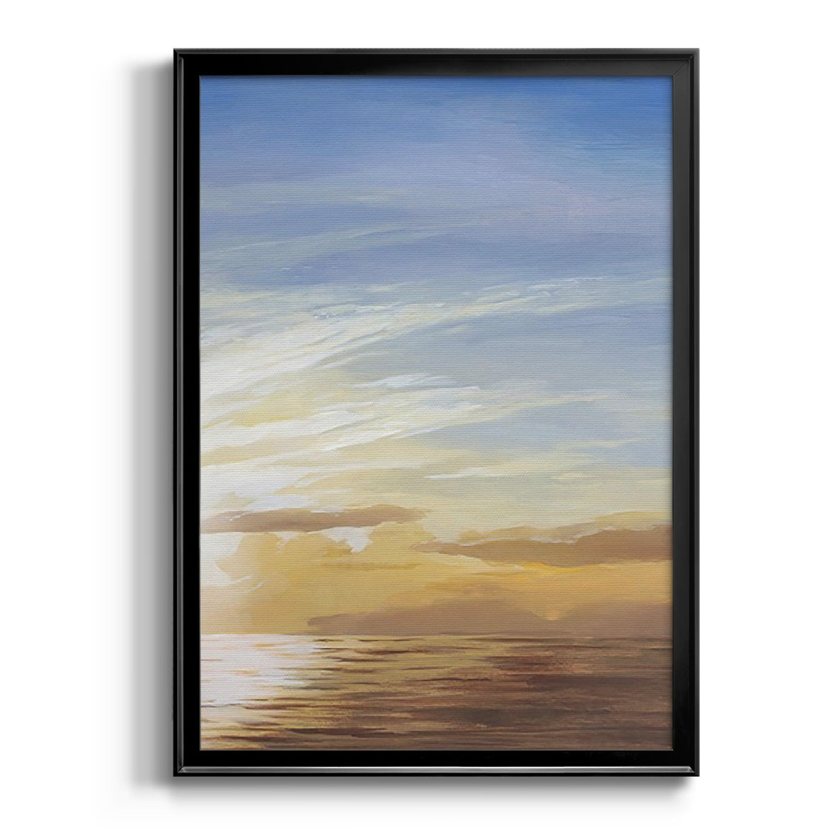 Luminous Waters II - Modern Framed Canvas Print