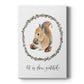Harvest Home Squirrel - Canvas Art Print