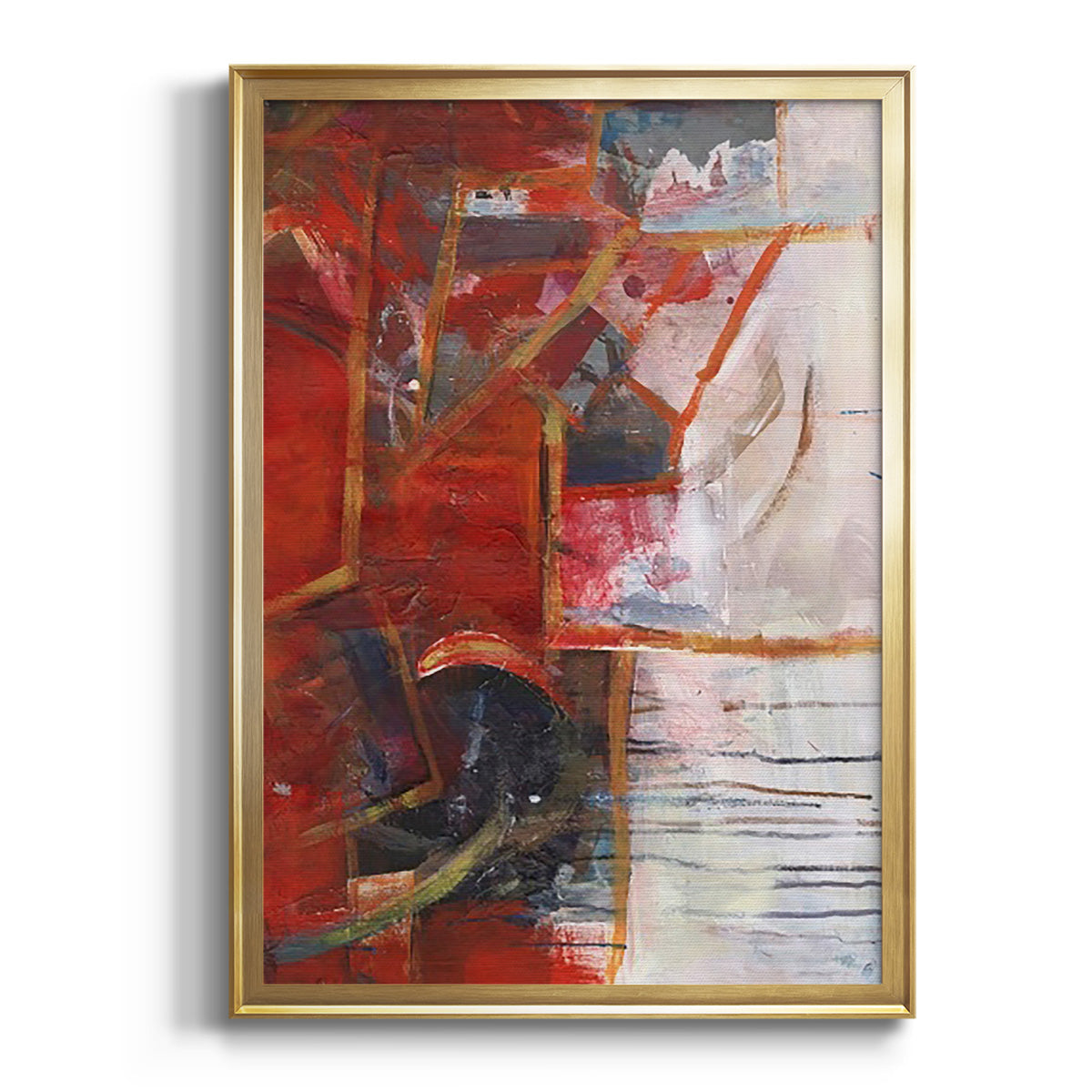 City Life IV - Modern Framed Canvas Print