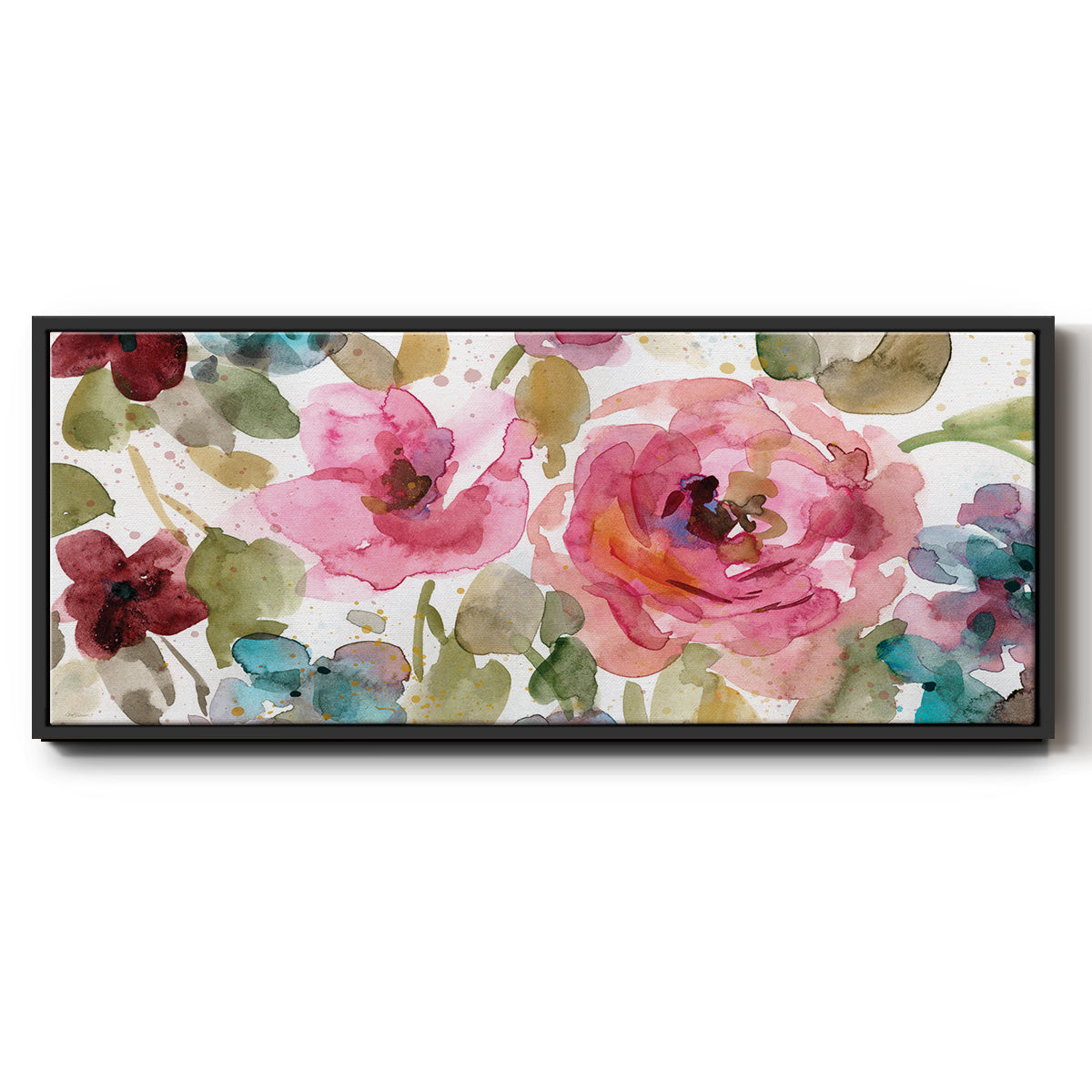 Garden Palette I - Floater Framed Canvas Print