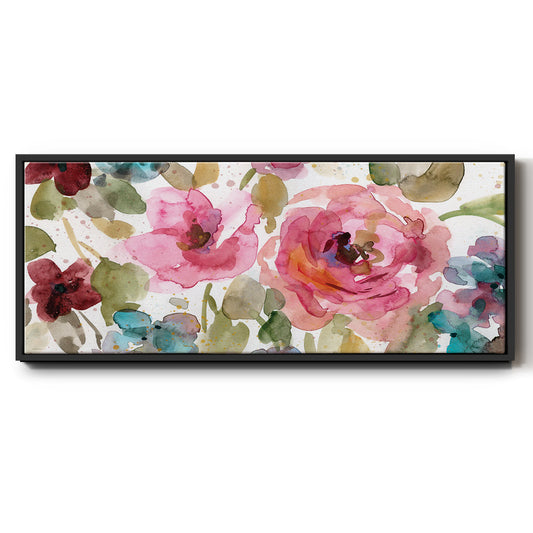 Garden Palette I - Floater Framed Canvas Print