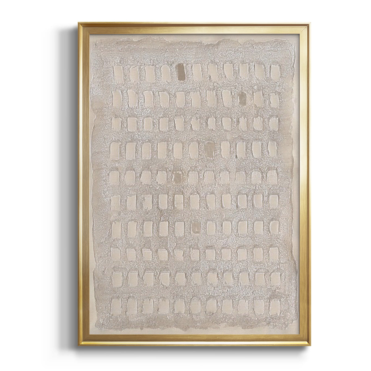 Pearl Punch Card I - Modern Framed Canvas Print