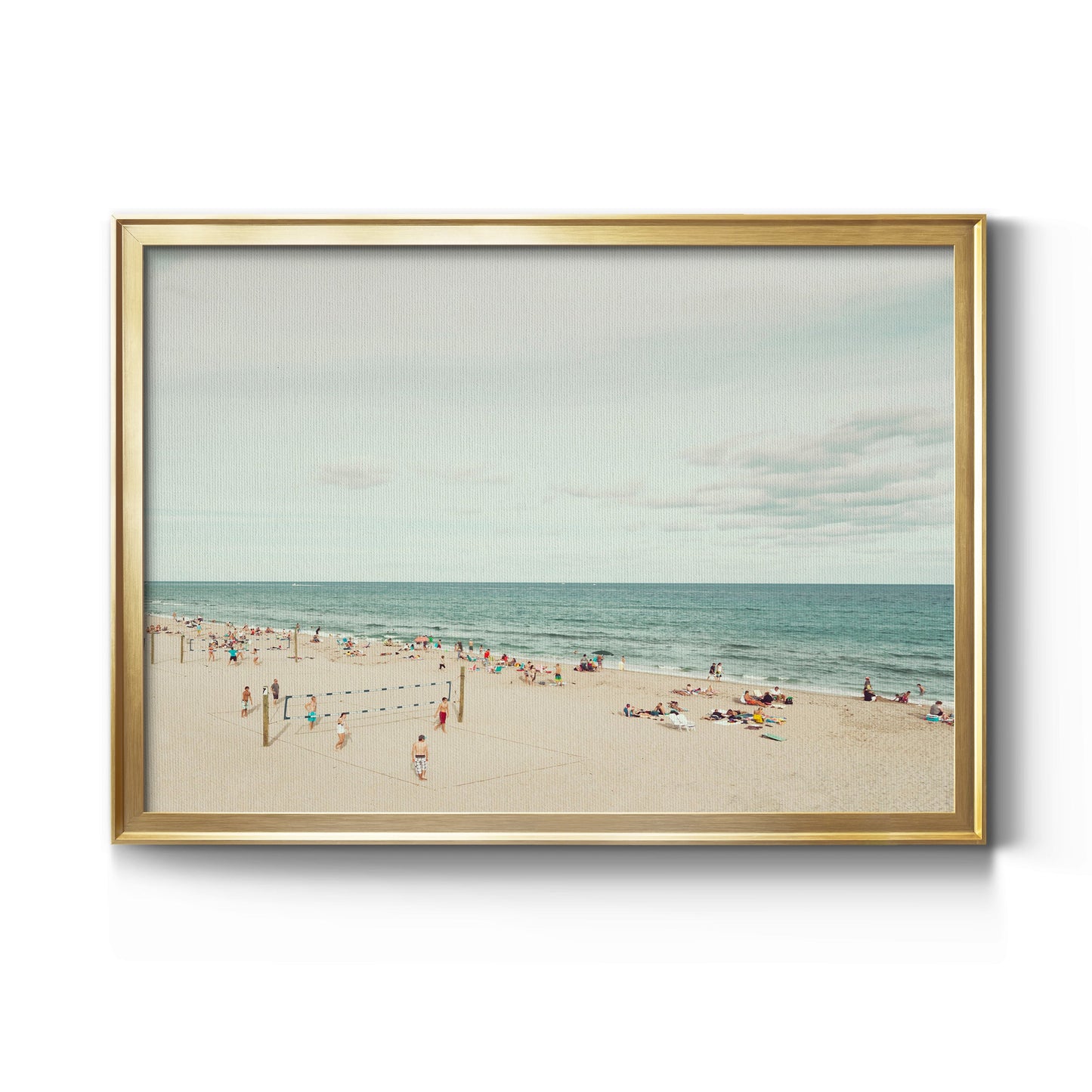 Day at the Beach Premium Classic Framed Canvas - Ready to Hang