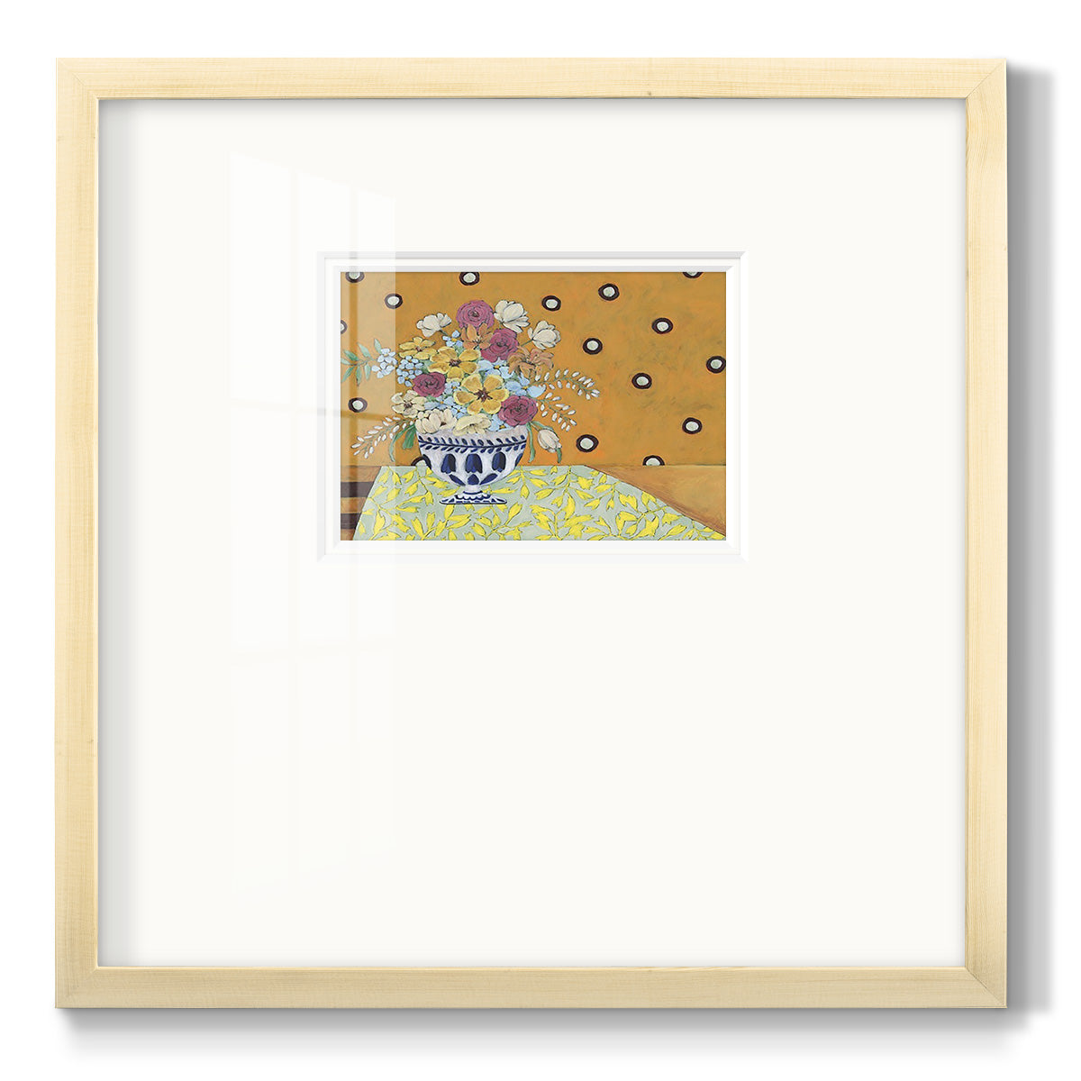 Flowerscape I Premium Framed Print Double Matboard