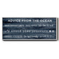 Navy Ocean - Floater Framed Canvas Print