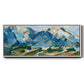 Blue Mountain Peaks I - Floater Framed Canvas Print