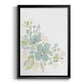 Seafoam Petals I - Modern Framed Canvas Print