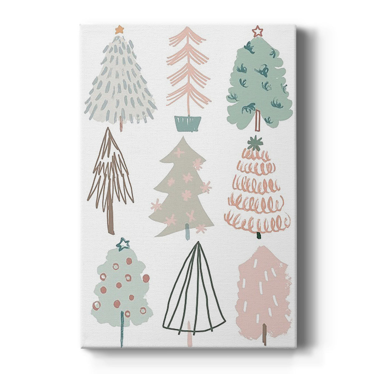 Christmas Tree Sketchbook I Premium Gallery Wrapped Canvas - Ready to Hang