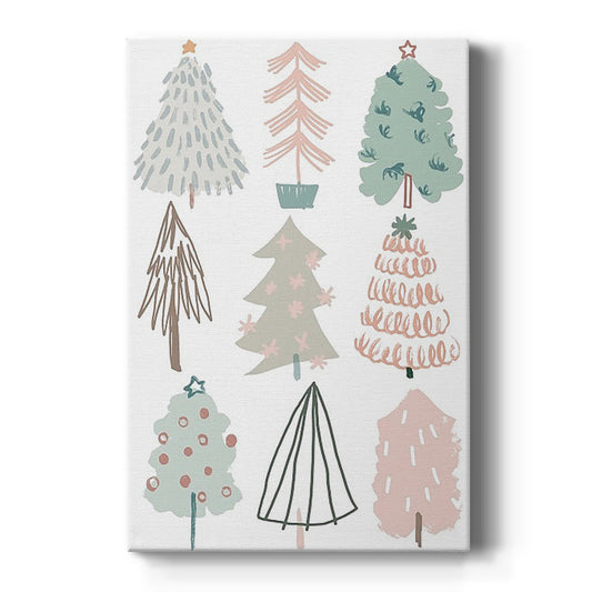 Christmas Tree Sketchbook I - Canvas Art Print